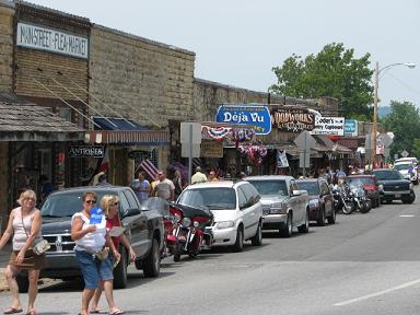 (Above) Main Street Mountain View on the 4th of July