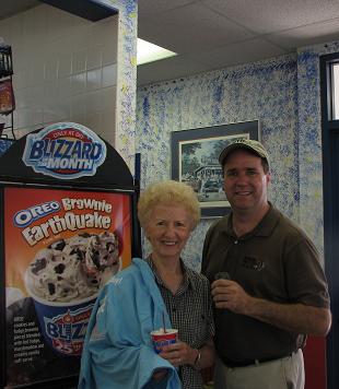 (Above) Betty Arnold the first Blizzard Sale