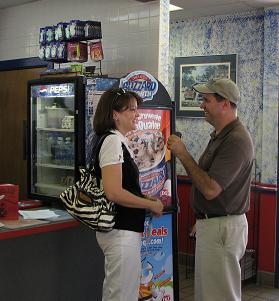 (Above) Heather Zimmerman with Arkansas Childrens Hosptial and Bob Connell