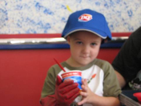 (Above) Jackson Wammack loves DQ