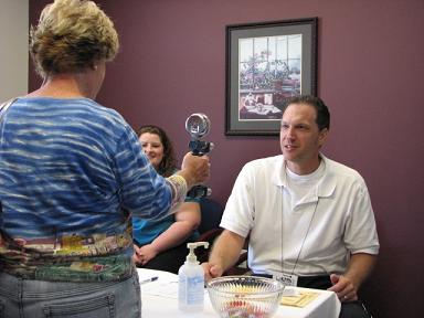 (Above) Baptist Health Therapy checks folks Strength