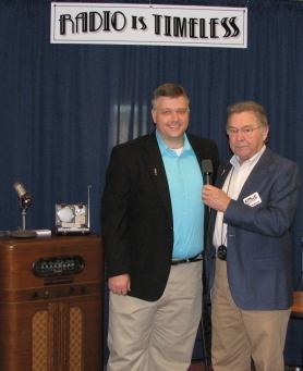 (Above) Chad and Vic hold down the broadcast booth all day