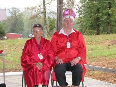 (Above) Cleo Webber Queen and David Hoover King of the Cleburne County