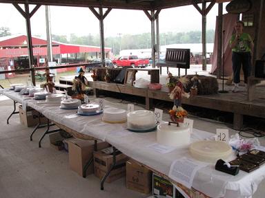 (Above) Folks bring in pies for the Cleburne County Pie Contest