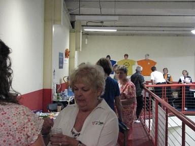 (Above) BeautifControl's Jan Crouch greets everyone