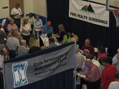 (Above) Ozark Health does alot of blood work