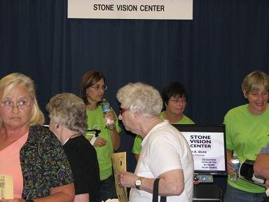 (Above) Stone Vission Center greets everone