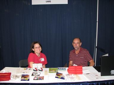 (Above) UAMS greets everyone