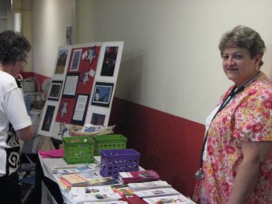 (Above) Van Buren County Home Health hands out information