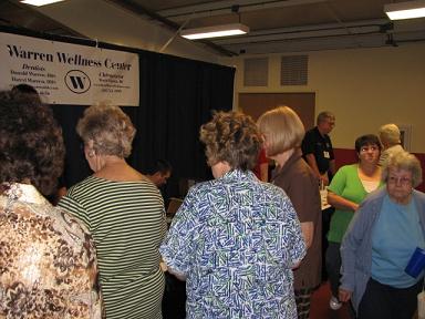 (Above) Warren Wellness Center had Three Doctors taking  Questions