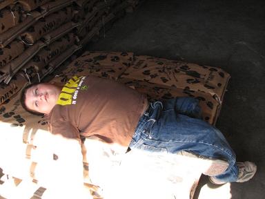 (Above) Rest needed after good food