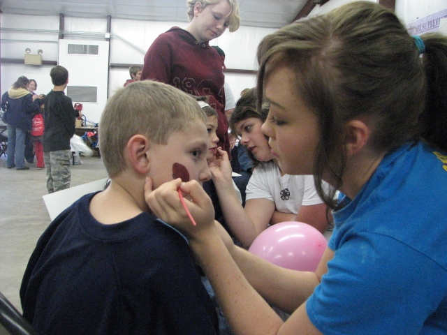 (Above) Face Painting
