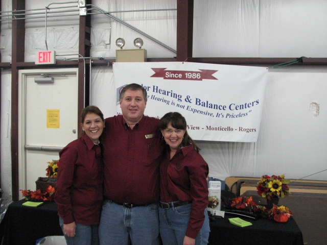 (Above) Taylor Hearing and Balance Centers take time for a Picture
