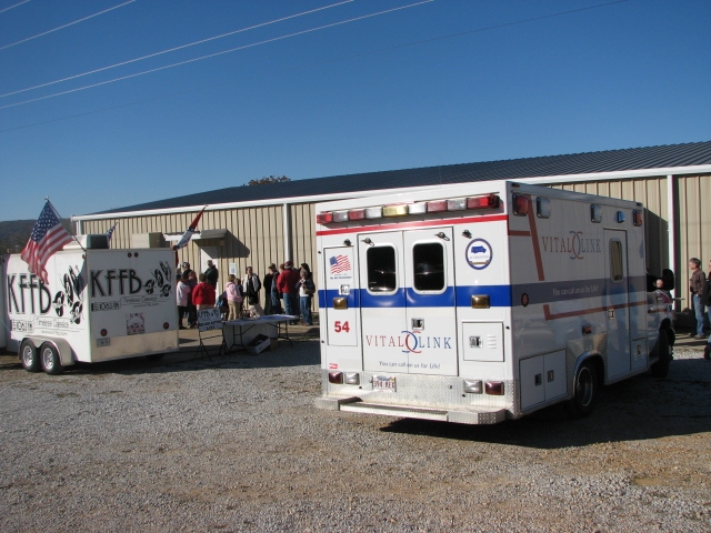 (Above) Vital Link is on location too