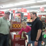 Time for the 1,000.00 Giveaway Bob Connell with KFFB and Lili and Gentry Hipp