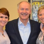 Danell Hetrick (BACC Director of Grant Writing and Communications), Governor Asa Hutchinson, and Crystal Johnson (BACC President/CEO)