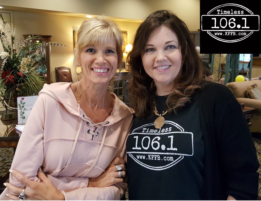 Stacie Brandmeyer and Pamela Connell, take time out for a picture.