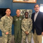 Senator Boozman and Air Force Chief of Staff Gen. David Goldfein with Arkansans stationed at Nellis Air Force Base.